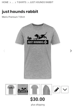 Just Hounds Rabbit hunter shirt 