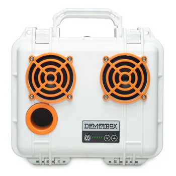DemerBox Game Day White & Orange DB2 Speaker