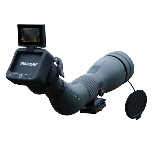 Tactacam Spotter LR + Vortex Optics Diamondback HD Spotting Scope 20-60x85 Angled