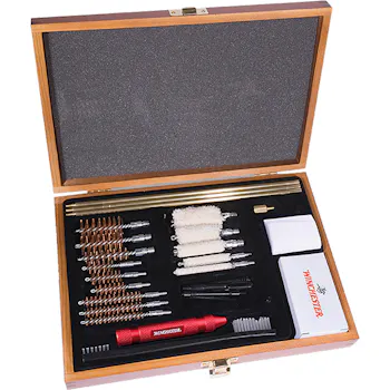 Winchester Universal Cleaning Kit - Wooden Case 30 pc.