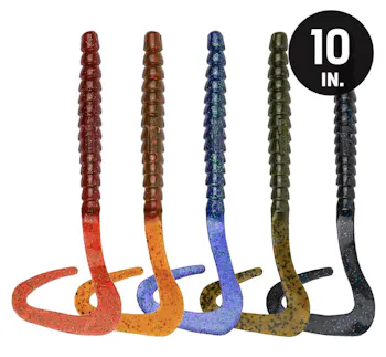 BioSpawn ExoRibbon 10 inch Ribbon Worm (6 Pack) -Fishing Sale-