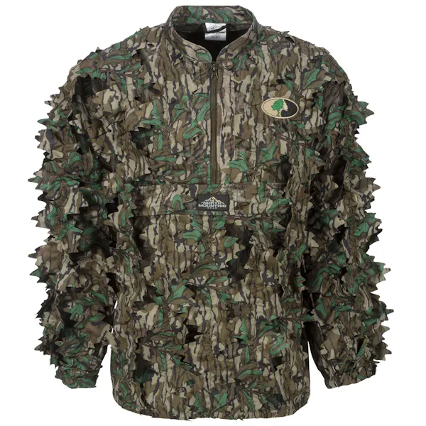 North Mountain Gear Mossy Oak Greenleaf Leafy Pullover - 1/2 Zip - Without Hood