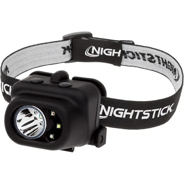 NightStick Multi-Function Headlamp - Black 210 Lumen Red/Green/White Light