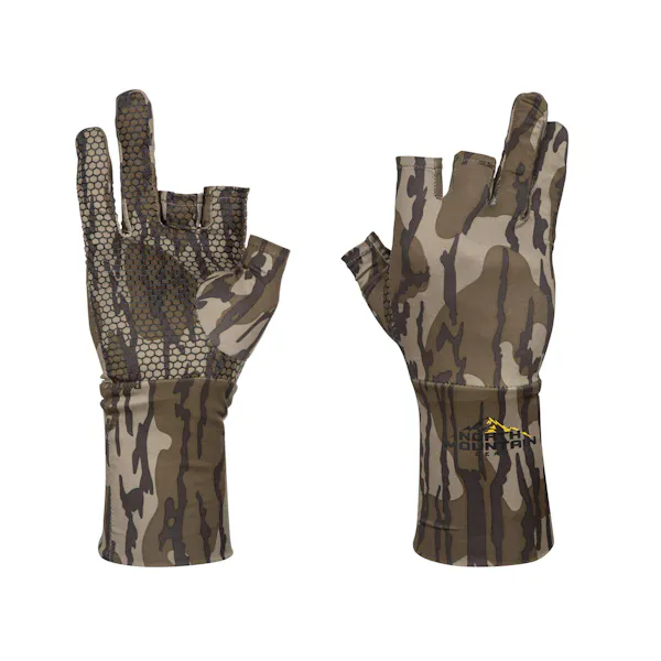 North Mountain Gear Fingerless Mossy Oak Bottomland Gloves