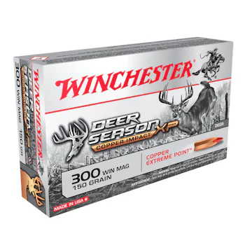 Winchester Ammo WINCHESTER Deer Season XP Copper Impact .300 Win Mag 150Gr Extreme Point 20rd Box Rifle Ammo (X300DSLF)