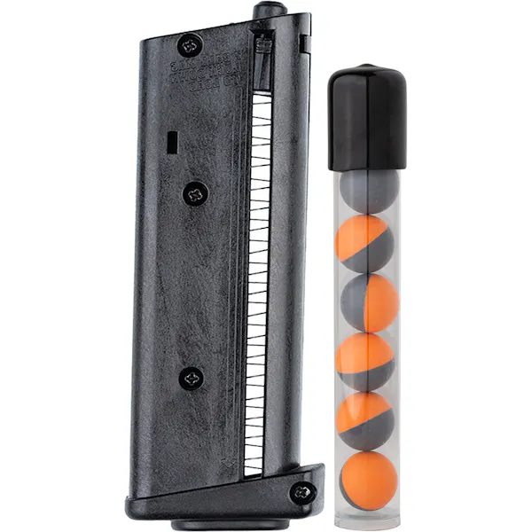 Sabre Home Defense Pepper Ball Launcher Magazine - 7 rd. with 7 Red Pepper Powder Balls