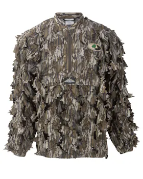 North Mountain Gear Mossy Oak Bottomland Leafy Pullover - 1/2 Zip - Without Hood
