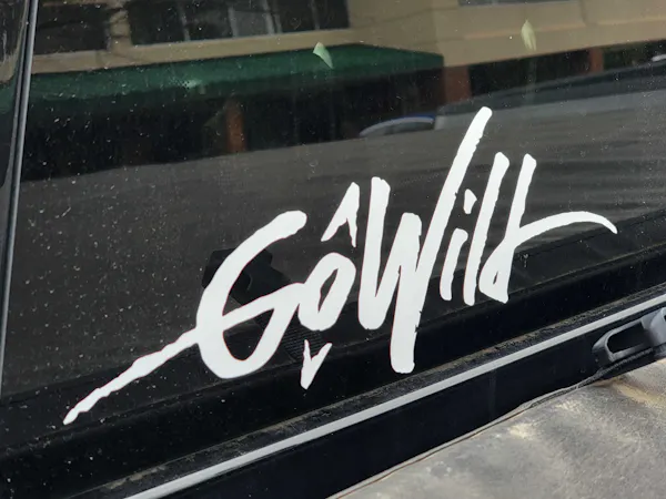 GoWild Vinyl Truck Decal