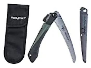 Hooyman MegaBite Hunter’s Combo Bone Saw and Handsaw with Nylon Sheath for Cutting Trimming Hunting and Camping