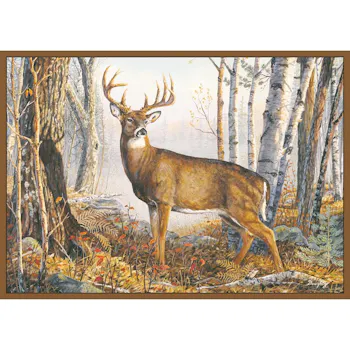 Custom Printed Rugs Whitetail Deer Rug - Whitetail Deer