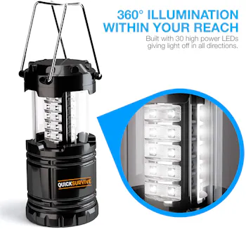 QUICKSURVIVE LED Emergency Collapsible Lantern