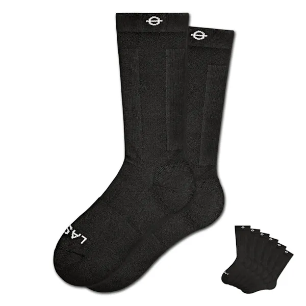 Performance Compression Socks 2.0 - Black Crew 4-Pack