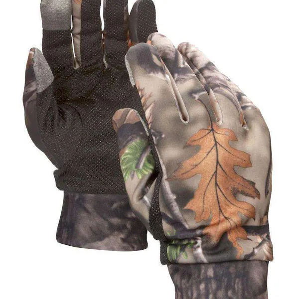 North Mountain Gear Camouflage Hunting Gloves - Touch Screen Compatible - Fall Brown