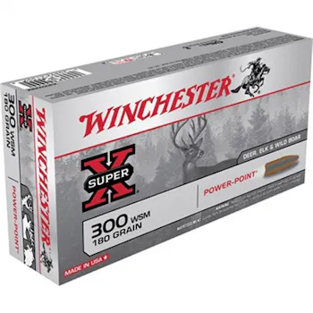 Winchester Super-X Ammo 300 Wsm 180gr Power-Point
