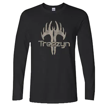 Black Long Sleeve T with Treezyn Rack Logo